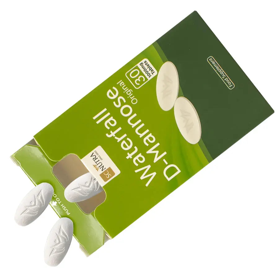 Waterfall D-Mannose Tablets 1000mg 30 Tablets SC Nutra