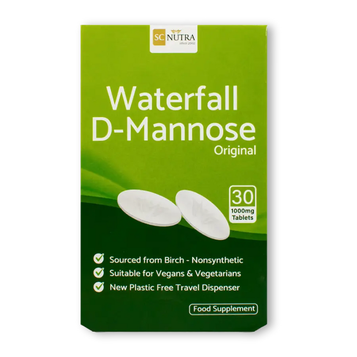 Waterfall D-Mannose Tablets 1000mg 30 Tablets SC Nutra