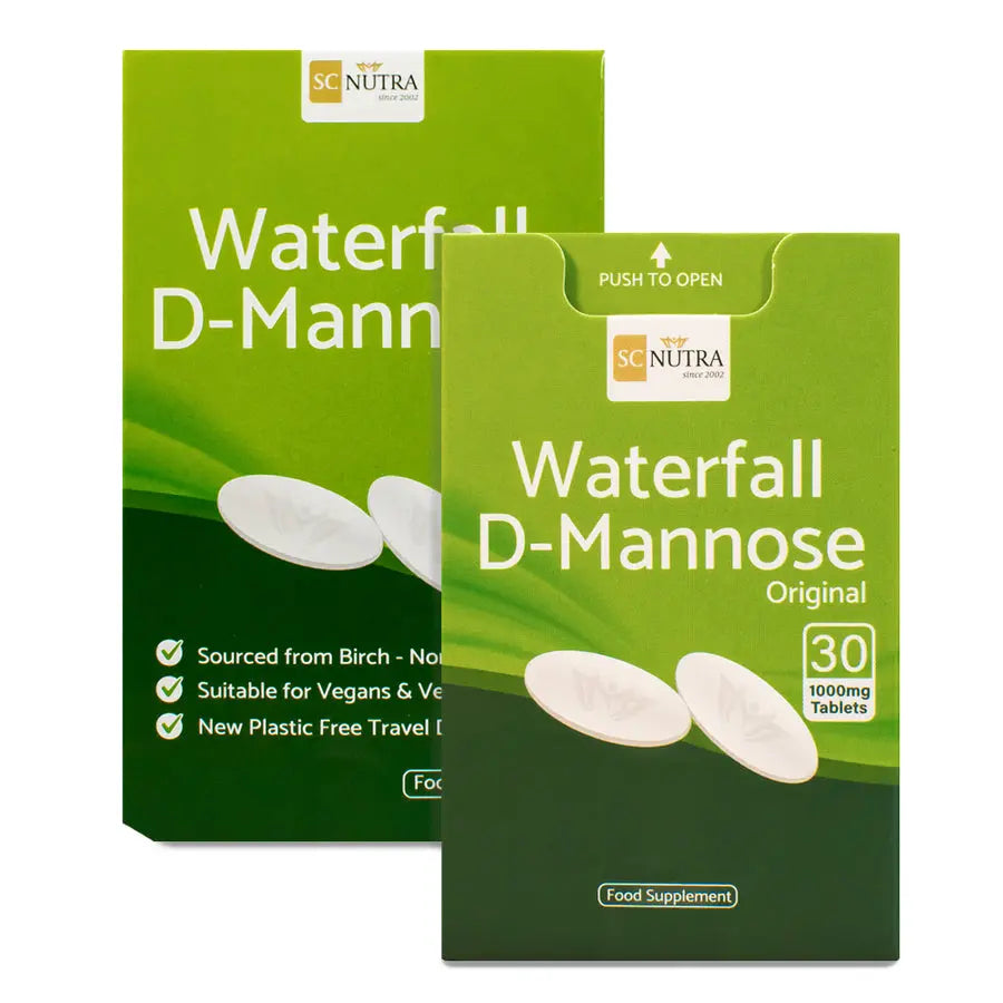 Waterfall D-Mannose Tablets 1000mg 30 Tablets SC Nutra