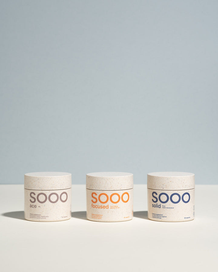 Sooo.me™ - Anti-aging bundle: NR + Trans-Resveratrol + Lion's Mane