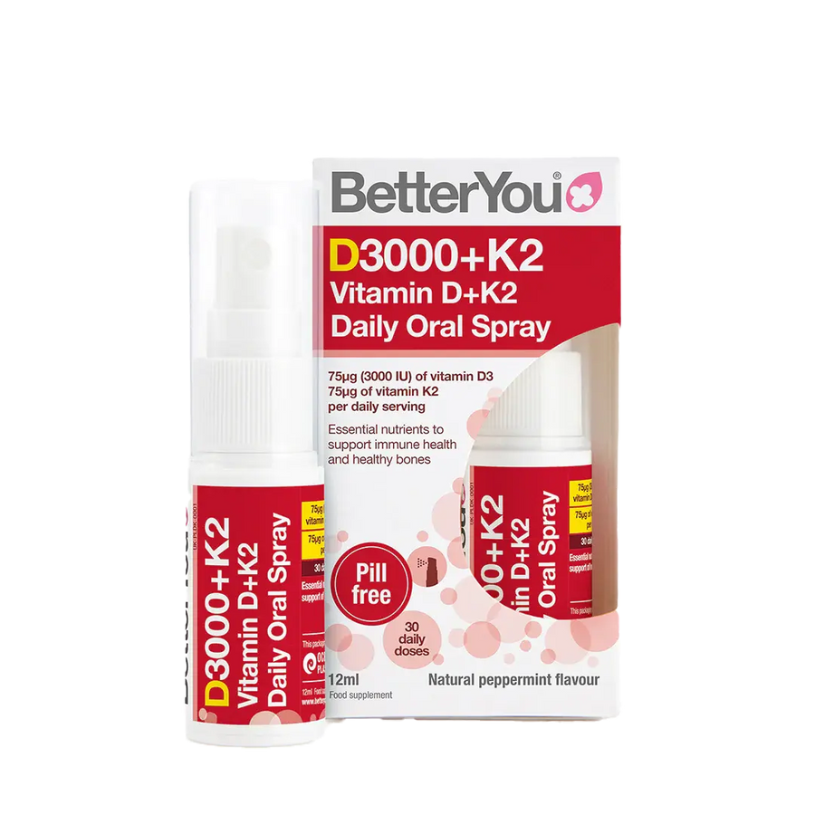 D3000+K2 Vitamin D + K2 Oral Spray BetterYou