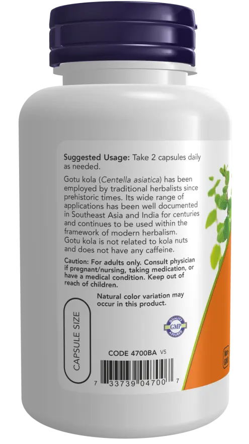 Gotu Kola 450 mg Veg Capsules NOW