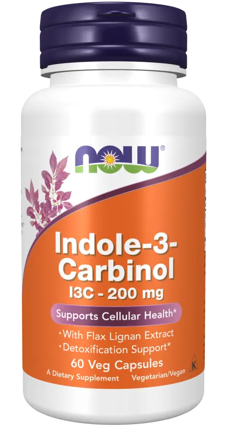 Indole-3-Carbinol (I3C) 200 mg Veg Capsules NOW