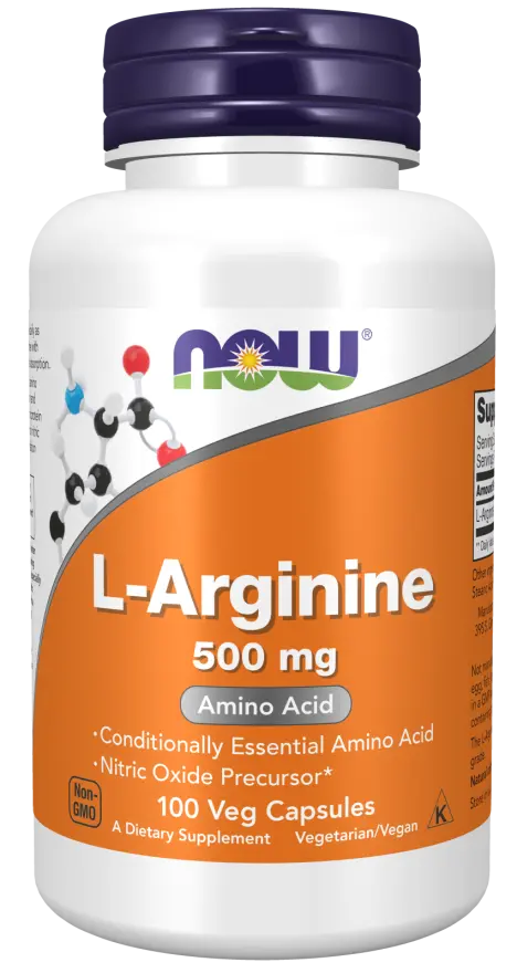 L-Arginine 500 mg Veg Capsules NOW