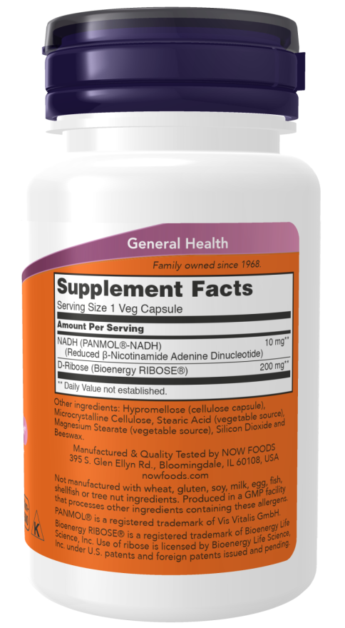 Now Foods - NADH 10 mg Veg Capsules