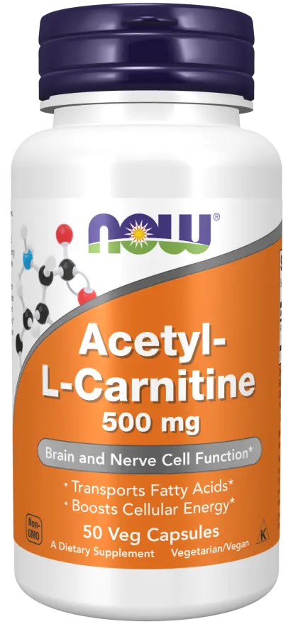 Acetyl-L-Carnitine 500 mg Veg Capsules NOW