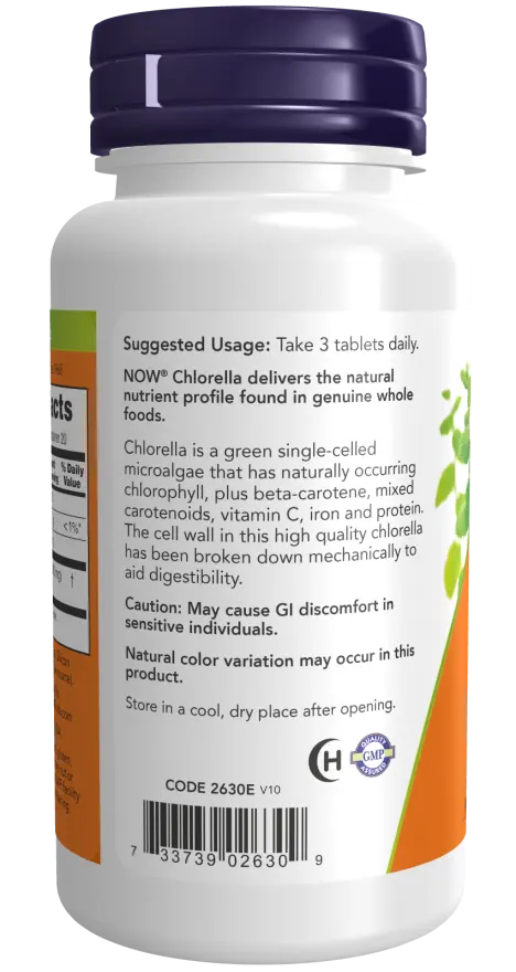 Chlorella 1000 mg Tablets NOW