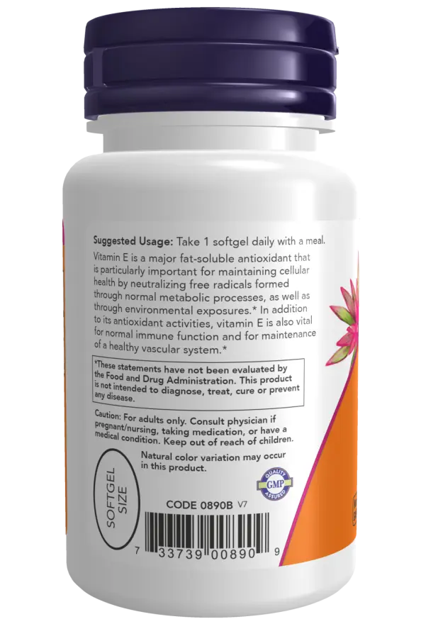 Vitamin E-400 With Mixed Tocopherols Softgels NOW