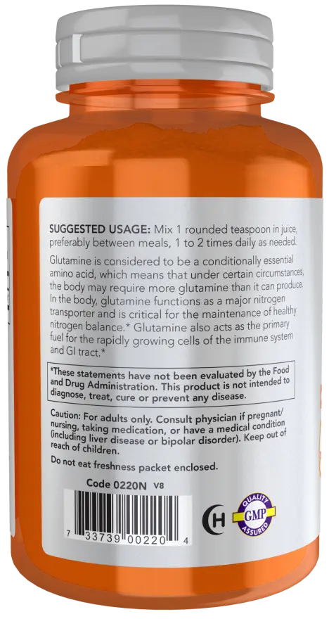 L-Glutamine Powder NOW Sports