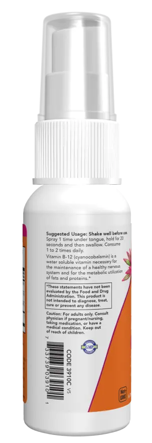 Vitamin B-12 Liposomal Spray NOW