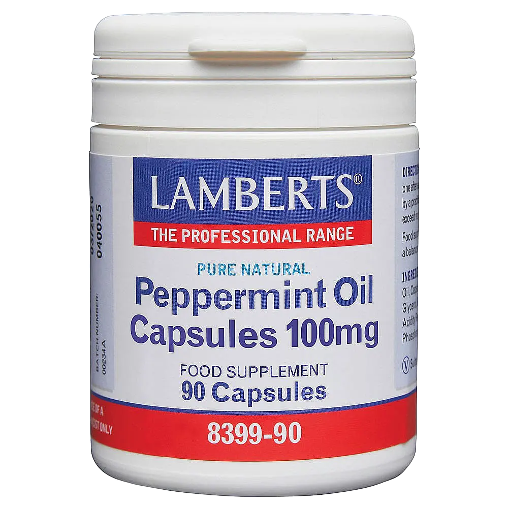Peppermint Oil Capsules 100mg Lamberts