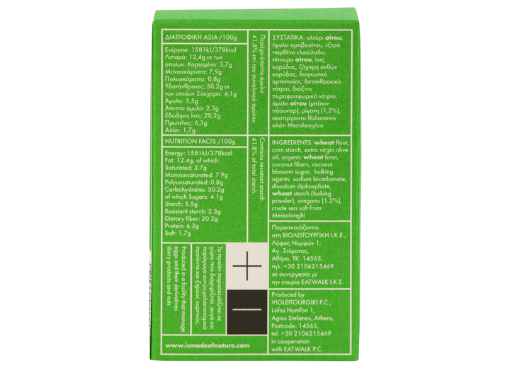The back panel of a green box of Luteus Naturals Ashwagandha tablets, showing detailed product information, ingredients, and nutrition facts in white text.