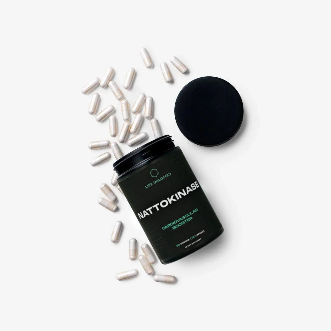 Nattokinase Capsules 2000FU – Natural Enzyme for Heart & Vascular Health | Life Unlocked

