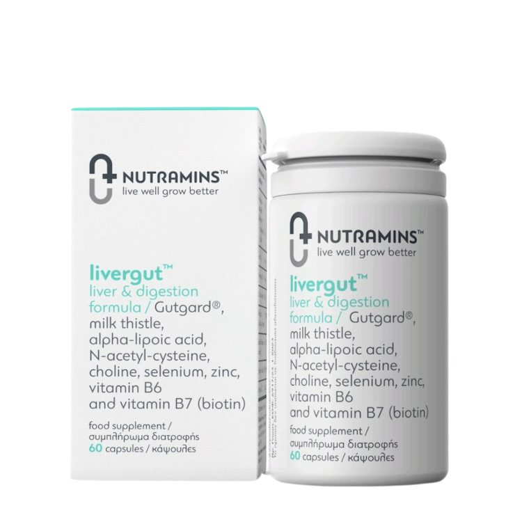 Nutramins livergut φόρμουλα για το συκώτι & την πέψη