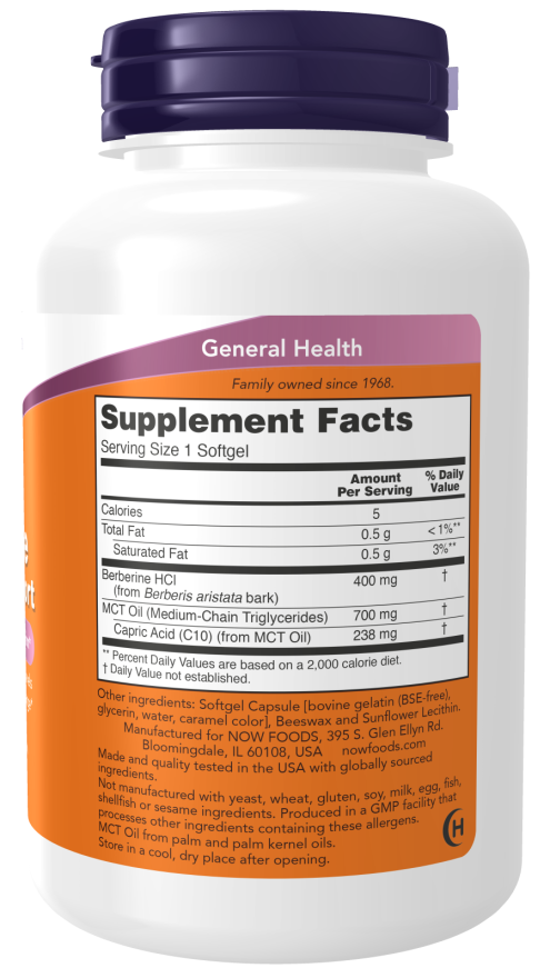 Berberine Glucose Support Softgels - Now Foods