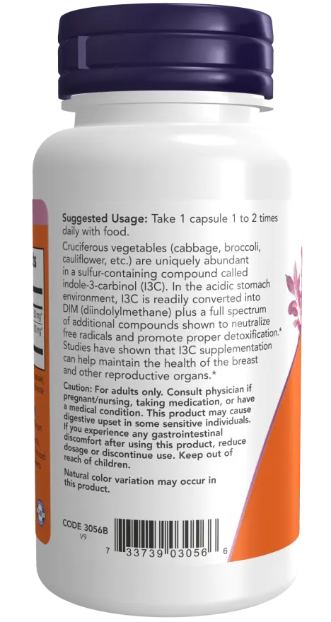Indole-3-Carbinol (I3C) 200 mg Veg Κάψουλες 