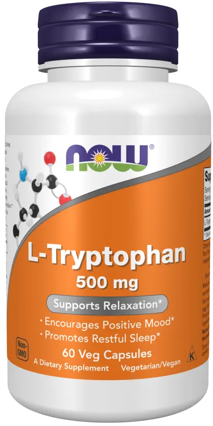 L-Tryptophan 500 mg Veg Capsules NOW