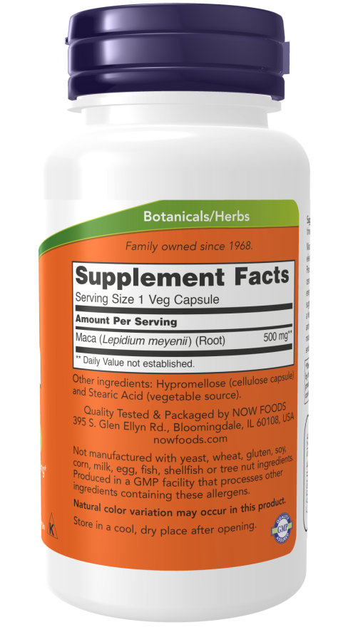 Maca 500 mg Veg Capsules