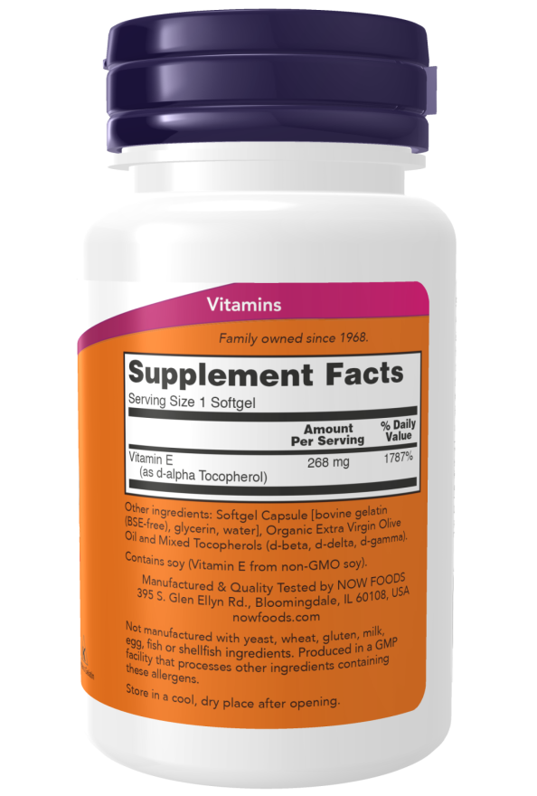 Vitamin E-400 With Mixed Tocopherols Softgels