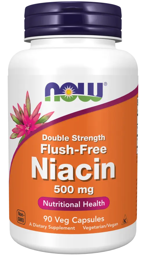 Νιασίνη 500 mg, διπλής ισχύος Veg Κάψουλες χωρίς έκπλυση 