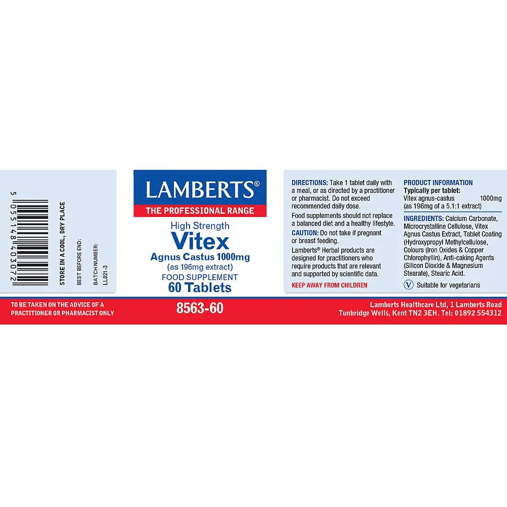 Vitex Agnus Castus 1000mg Lamberts