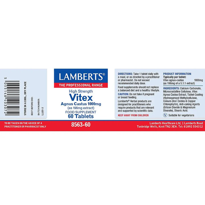 Vitex Agnus Castus 1000mg Lamberts