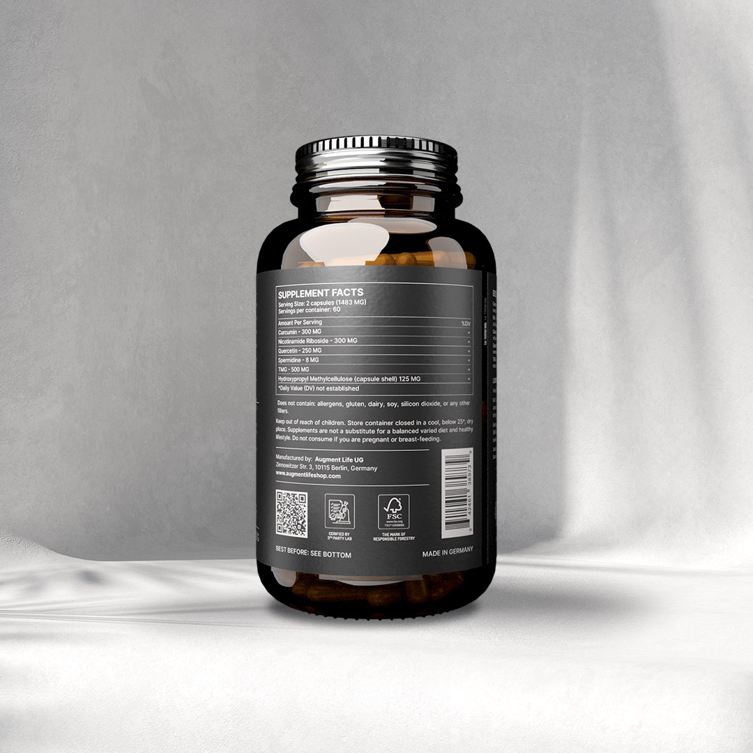 Augment Life Biohacker Formula – Supplement Facts Panel