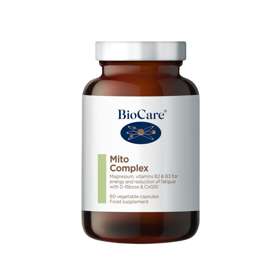 BioCare Mito Complex supplement bottle on a white background