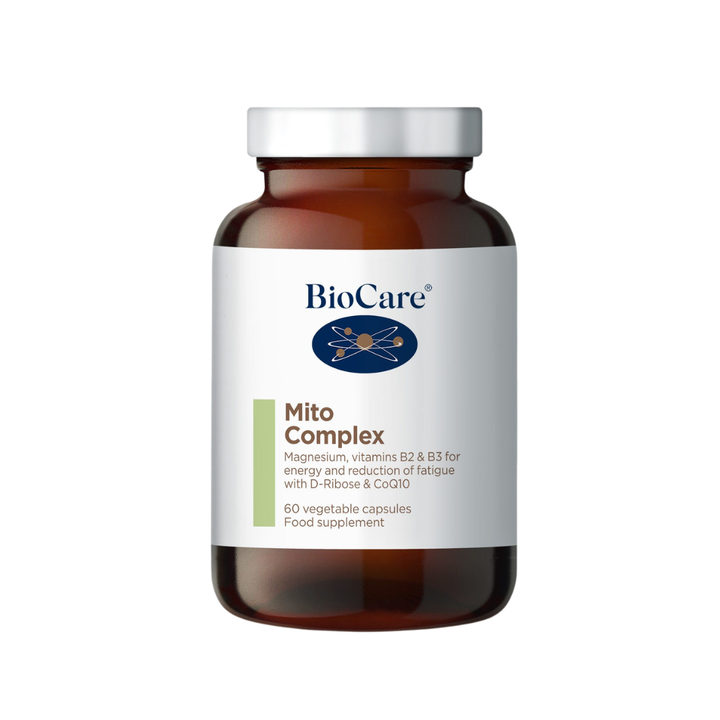 BioCare Mito Complex supplement bottle on a white background