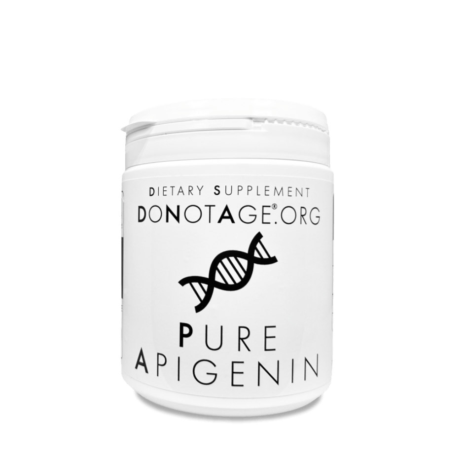 DoNotAge Pure Apigenin 250 mg – 60 vegetable capsules bottle
