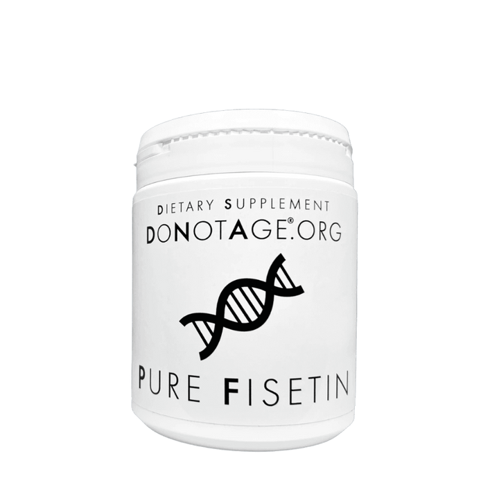DoNotAge Pure Fisetin 400mg High-Purity Longevity Capsules Front View