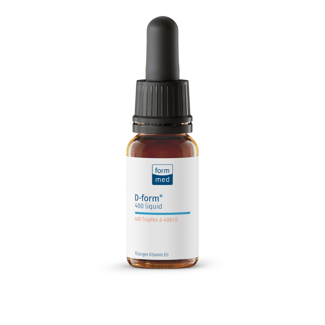 FormMed D-form® 400 liquid – Vitamin D3 drops for infants and young children, 680 drops, 400 IU per drop in MCT oil
