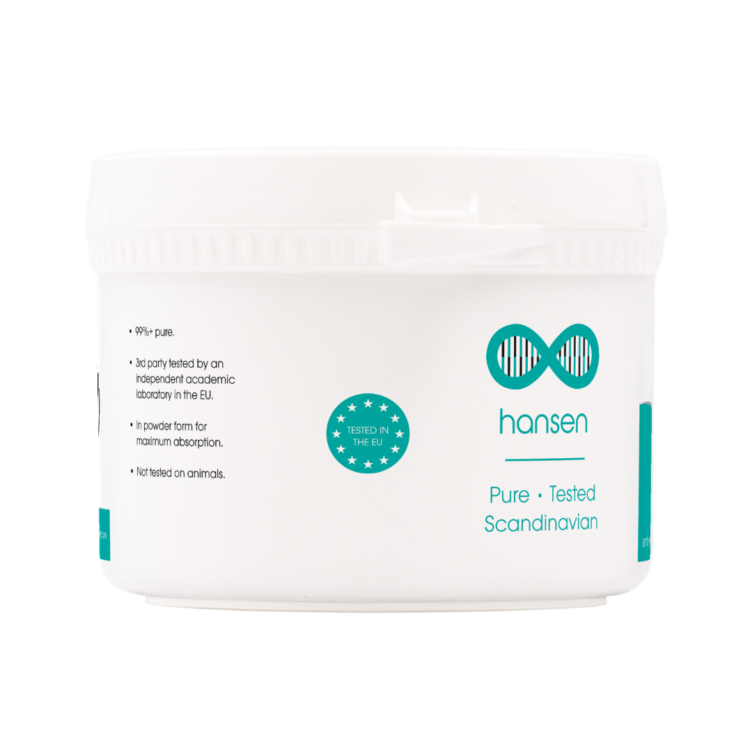 Hansen product packaging on a white background