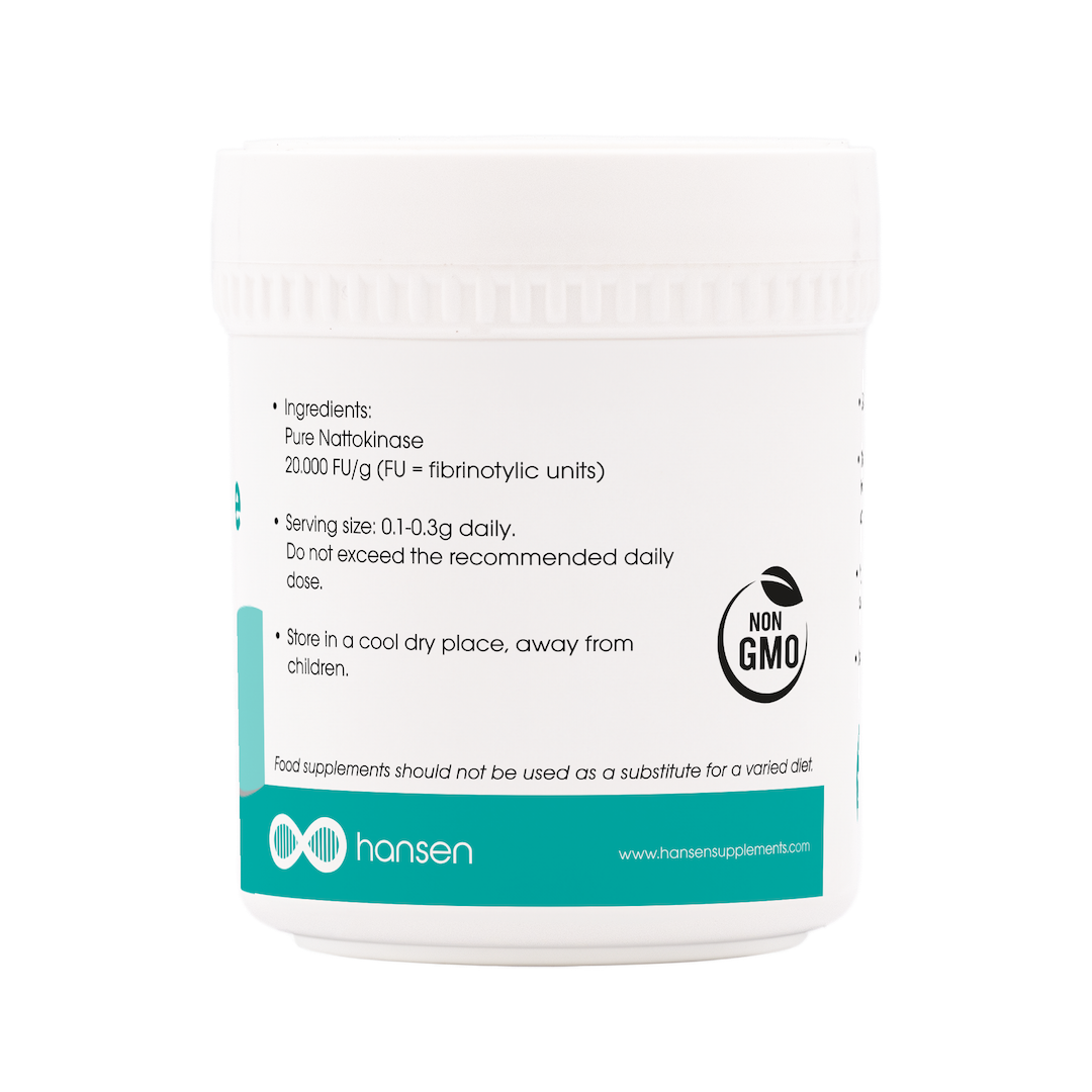 Supplement container with label on a white background