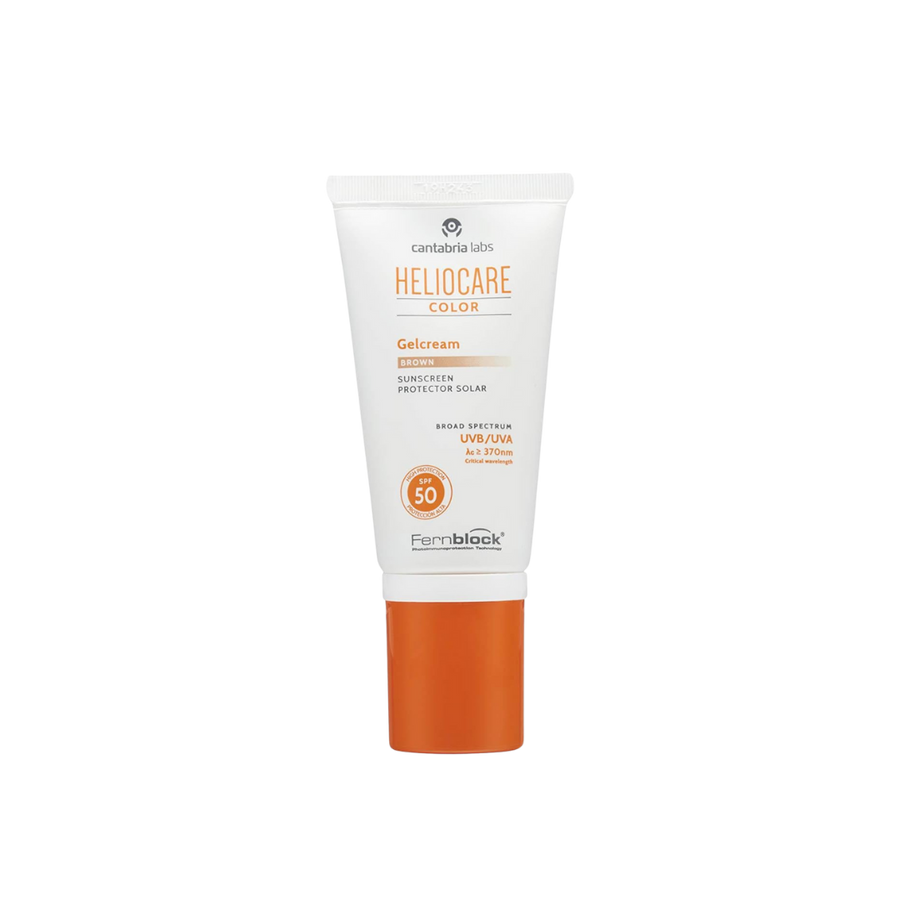 Heliocare sunscreen tube on a transparent background