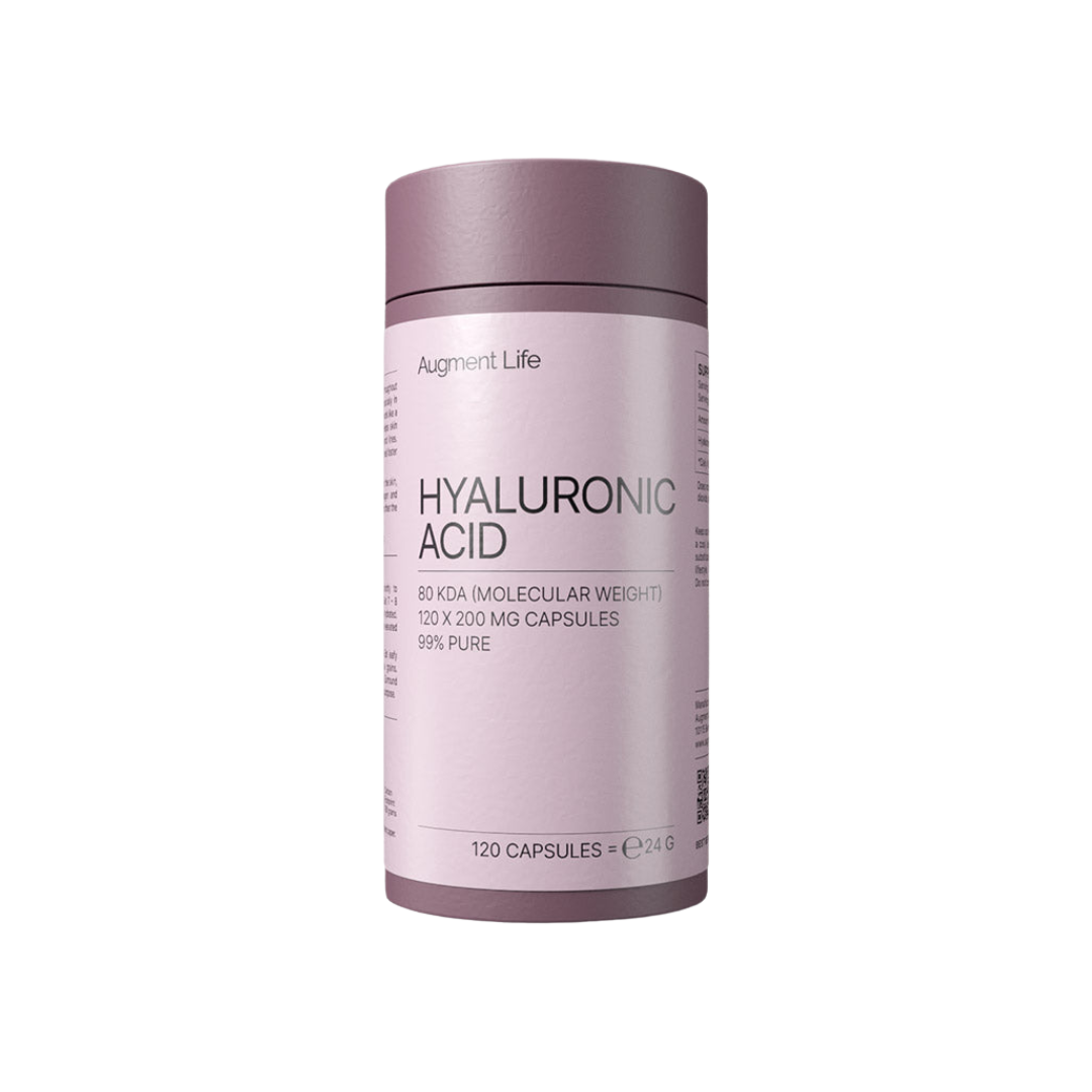 Hyaluronic Acid 200mg 120 Capsules bottle – skin hydration and joint support supplement