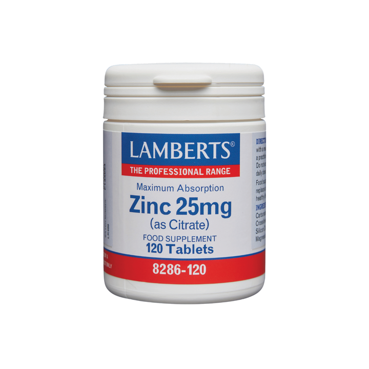 Lamberts Zinc 25mg - 120 Tablets bottle | O-Biotiqu