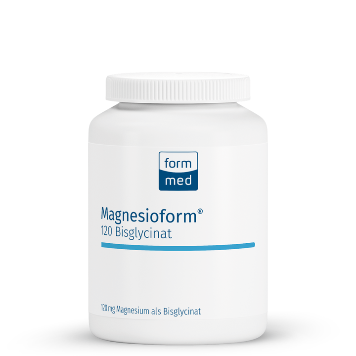Magnesioform 120 Bisglycinat by FormMed – premium magnesium bisglycinate supplement on white background