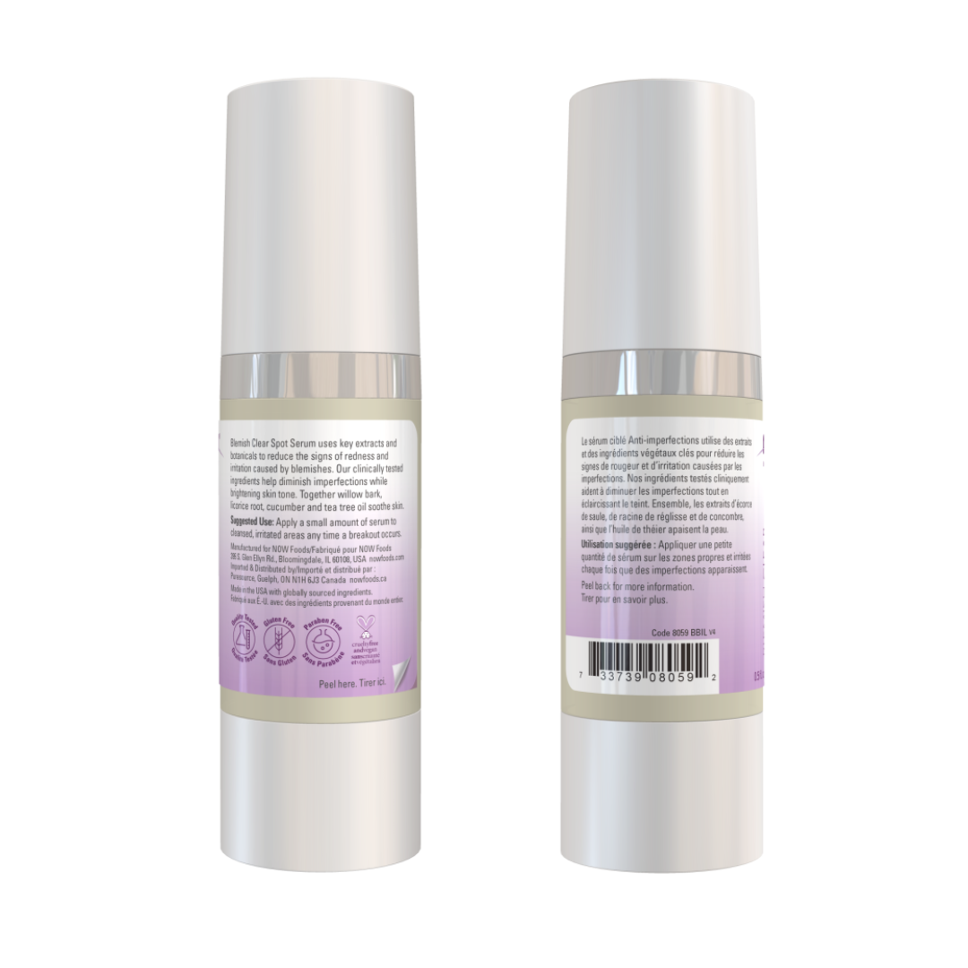 Two white cosmetic tubes shown from the back on a plain white background, displaying product labels with text and a barcode.