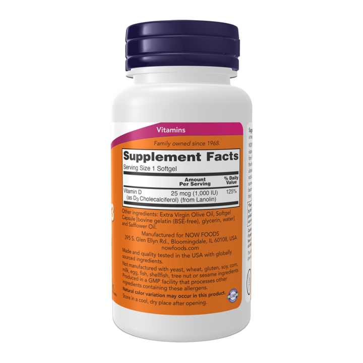 Supplement bottle with 'Supplement Facts' label on a white background