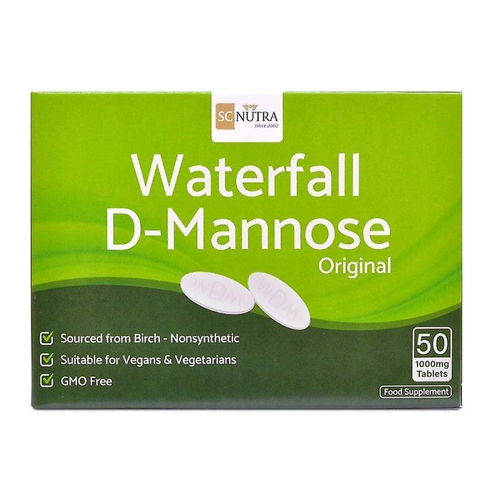 SC Nutra - Waterfall D-Mannose Original Tablets 1000mg 30-50 Tablets