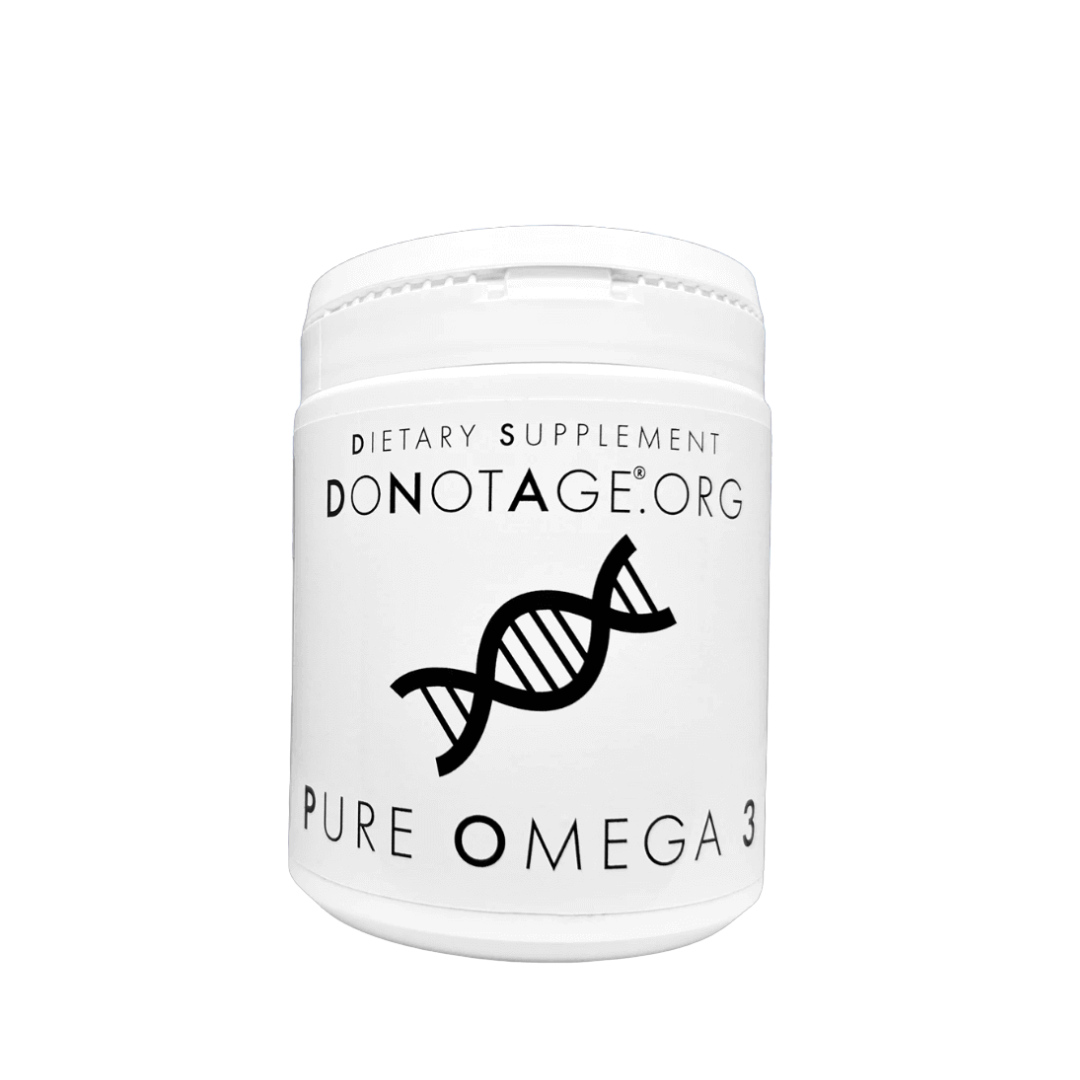 DoNotAge Pure Omega 3 – 30 Softgels in Plastic Container with EPA and DHA for Brain, Heart, and Cellular Health