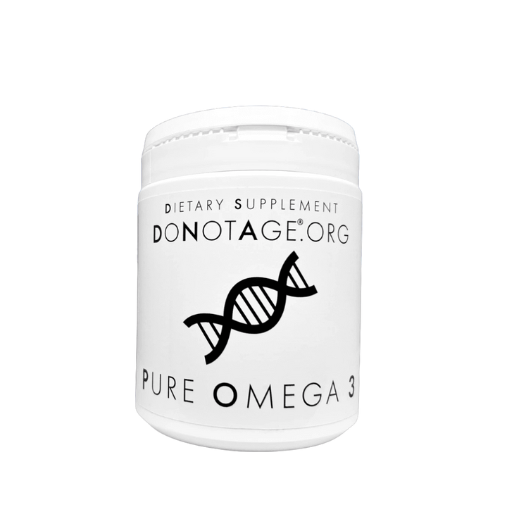 DoNotAge Pure Omega 3 – 30 Softgels in Plastic Container with EPA and DHA for Brain, Heart, and Cellular Health