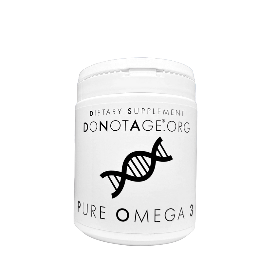 DoNotAge Pure Omega 3 – 30 Softgels in Plastic Container with EPA and DHA for Brain, Heart, and Cellular Health