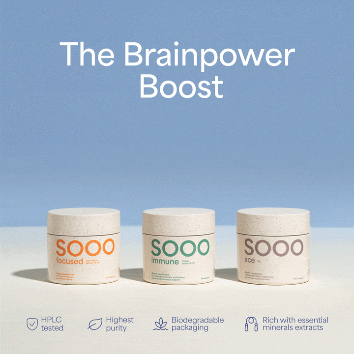 Sooo.me™ - Performance bundle: Lion's mane + Chaga + NR