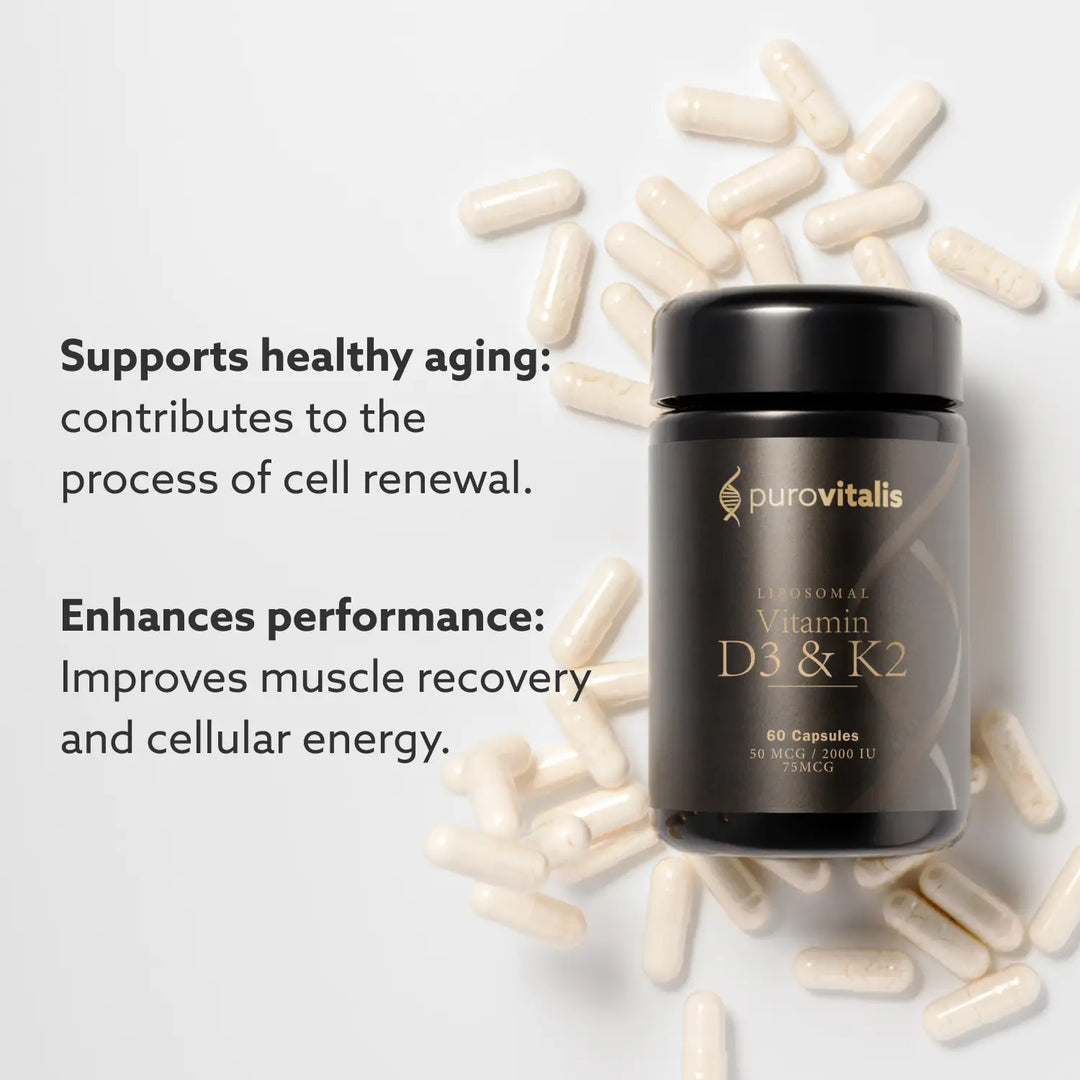 Purovitalis – Λιποσωμική Βιταμίνη D3 & K2 - 60 καψ